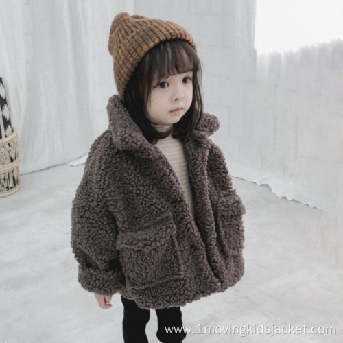 Children's Lamb Jacket Girls Autumn And Winter